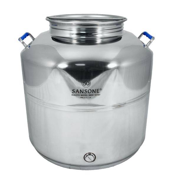 Бидон (фляга) 50 л из нержавеющей стали "Люкс", уценка