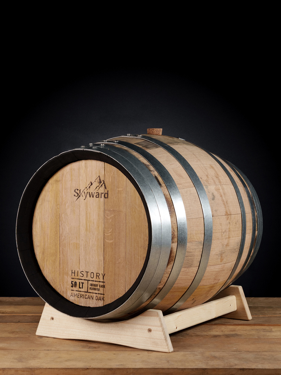 

Дубовая Бочка 50 л Skyward History (американский дуб) из-под хереса Олоросо (Испания)