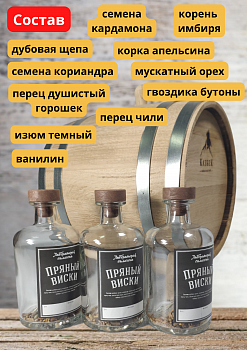 фото Набор для настоек «Пряный виски» в бутылке (2)