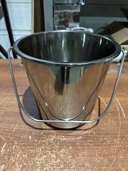 УЦЕНКА Ведро из нержавейки с крышкой 5 л