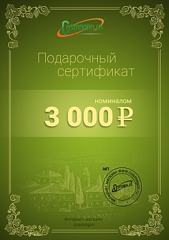 фото Подарочный сертификат на 3000 рублей