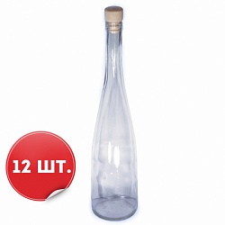 Бутылки «Афина» 0,7 л (12 шт.) с пробками