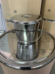 УЦЕНКА Ведро из нержавейки с крышкой 12 л