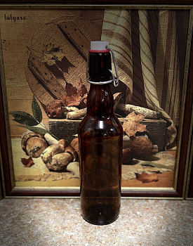 фото Бутылка 0,5 л с бугельной пробкой коричневая (3)