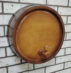 СРЕЗ БОЧКИ декоративный с краником 12х35х39см