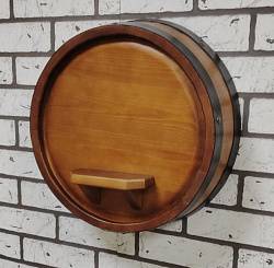 СРЕЗ БОЧКИ декоративный с полочкой 12х35х39см