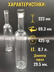 Бутылка «Оригинальная» 0.7 л. (12шт)
