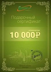 Подарочный сертификат на 10 000 рублей